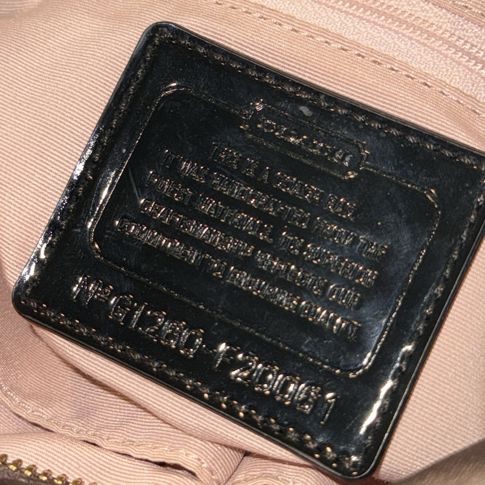 Coach Bag Large Vintage Signature Stripe Logo Crossbody Bag in Brown and Black - Picture 14 of 17